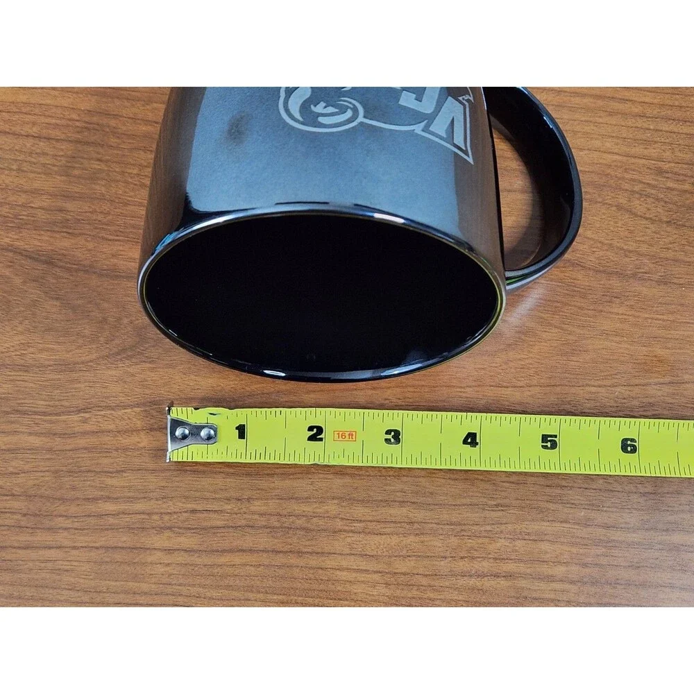 Virginia Commonwealth University Rams Black Ceramic Coffee Mug ~ Never Used